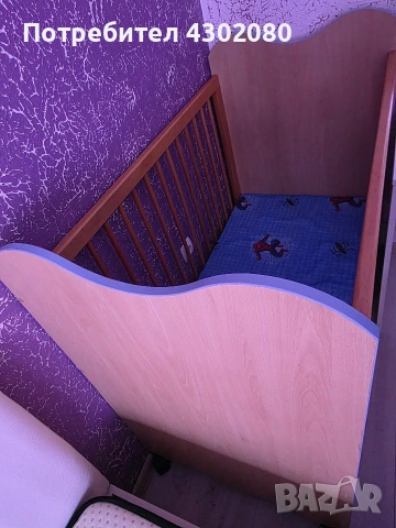 Продава се ново детско легло с матрак - д.120 на ш.70,мобилно. , снимка 2 - Мебели за детската стая - 54399597