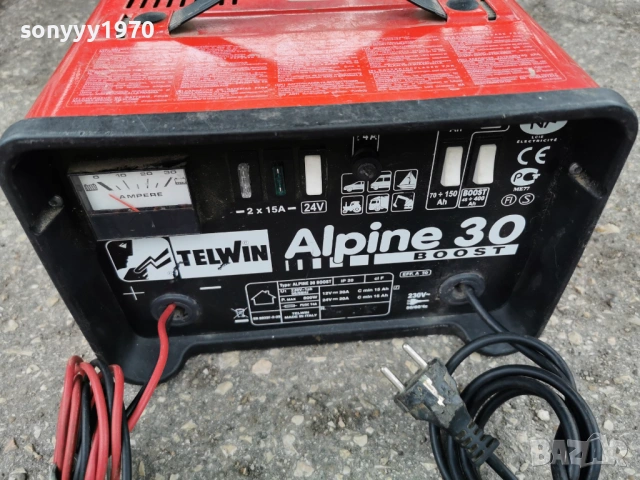 TELWIN ALPINE 30 CHARGER+BOOST-ВНОС SWISS 1104261729, снимка 2 - Аксесоари и консумативи - 54167006