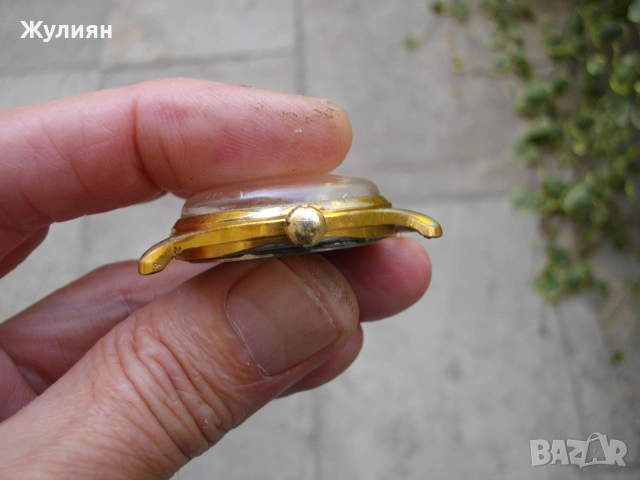 КОЛЕКЦИОНЕРСКИ ПОЗЛАТЕН ЧАСОВНИК ВОЛНА 22 КАМНЯ , снимка 5 - Антикварни и старинни предмети - 55099020