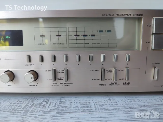Винтидж стерео ресивър Marantz SR520 – Златна серия, снимка 4 - Ресийвъри, усилватели, смесителни пултове - 55296971