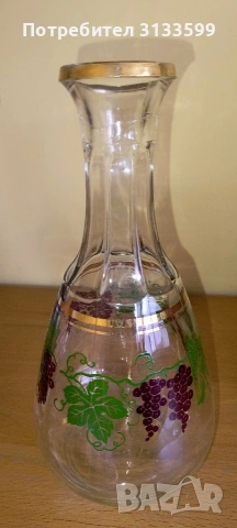 Голяма стъклена кана с вместимост 1400 мл; ГАРАФА, снимка 8 - Сервизи - 49059711