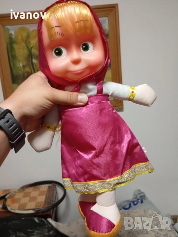 Говореща кукла Маша екстра, Розова рокля, 40 см, 1 година +, снимка 3 - Музикални играчки - 55251721