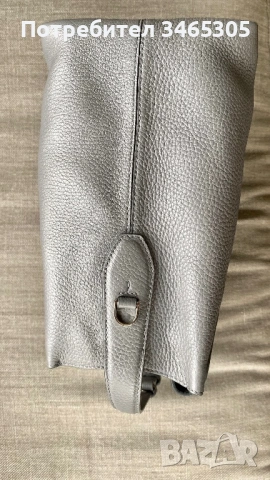 Tods дамска кожена чанта сива, снимка 6 - Чанти - 54663737