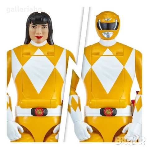 Трансформираща се екшън фигура Power Rangers Yellow Ranger с аксесоари – Auto-Morphin Trini, снимка 6 - Фигурки - 54944353