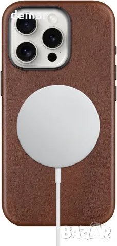 Кожен кейс за iPhone 13 Pro 6.1" с MagSafe, червено-кафяв, снимка 2 - Калъфи, кейсове - 55663034