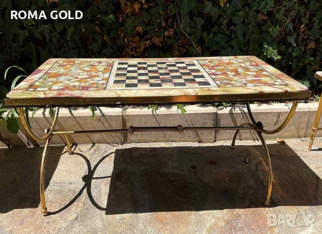 шах маса- мрамор и месинг