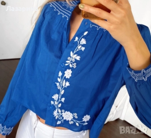 Риза Zara с бродерия