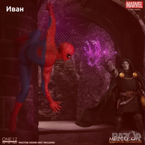 MEZKO TOYZ SPAIDER - MAN CLASSIC SUIT 1:12/ Мезко Тойс Спайдър - мен класически костюм 