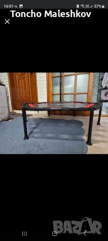 ПРОДАВАМ ТРАМПЛИН 127СМ , снимка 3 - Фитнес уреди - 54582679