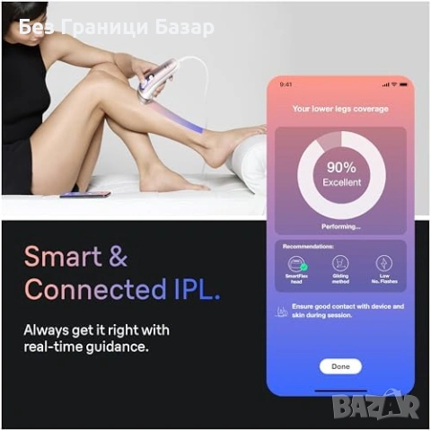 Нов Braun Skin iExpert IPL Фотоепилатор Трайна Епилация Браун PL7442 уред косми, снимка 3 - Други - 54637447