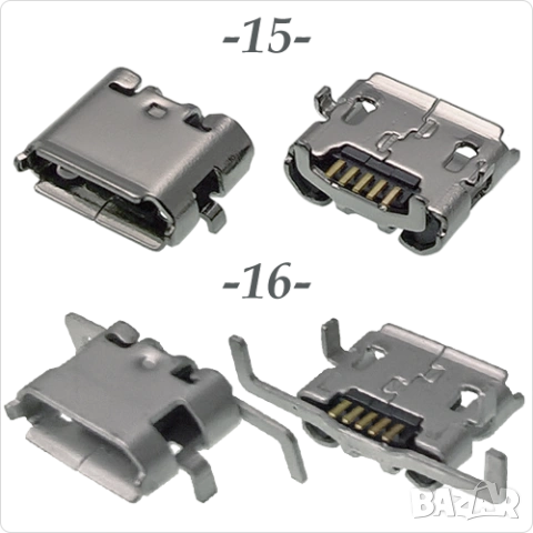 Букса  конектор USB micro  , 2/5 pin connector, снимка 9 - Ремонт на друга електроника - 40051806