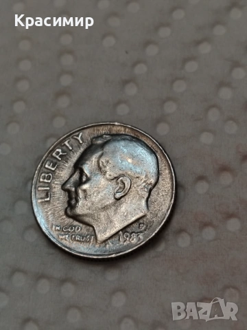  ONE DIME 1983 P , снимка 2 - Нумизматика и бонистика - 54680723
