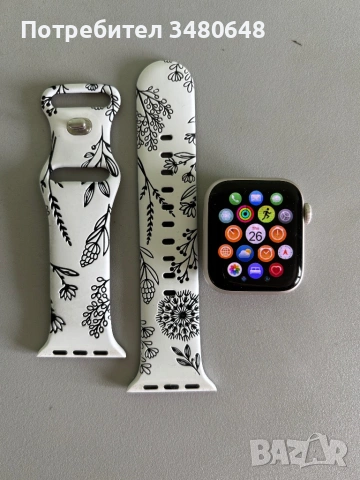 Apple Watch SE (2025), GPS, Корпус Starlight Aluminium 40mm, Starlight Sport Band - M/L, снимка 5 - Аксесоари за Apple - 54298481