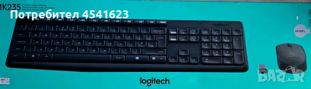 Безжичен Комплект клавиатура с мишка LOGITECH MK235