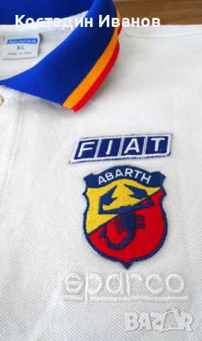 Fiat Abarth Sparco мъжка поло блуза Фиат Абарт, снимка 3 - Блузи - 54846814