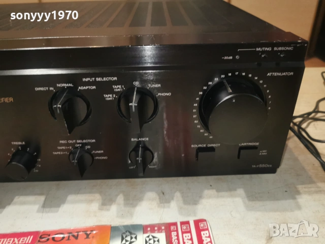 SONY TA-F550ES AMPLIFIER-MADE IN JAPAN ВНОС SWISS 1207261026L1, снимка 5 - Ресийвъри, усилватели, смесителни пултове - 55247380