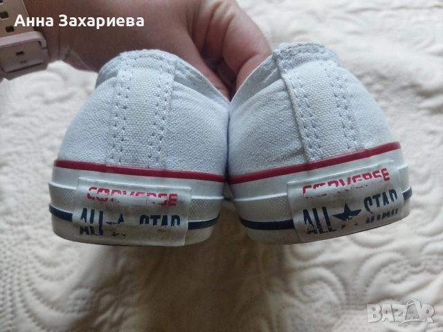 Дамски бели кецове Converse 40, снимка 9 - Кецове - 54709235