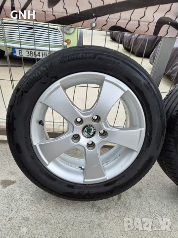Джанти Skoda 16 цола , 5х112 , 6.5j ,et50 , 205/55/16 Audi Seat Vw, снимка 2 - Гуми и джанти - 54459861