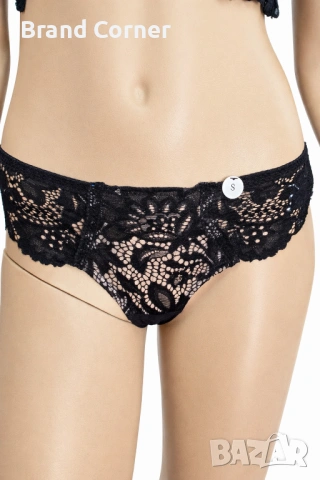 Hunkemöller комплект черно дантелено бельо – сутиен 75D и бикини S, снимка 6 - Бельо - 54550638