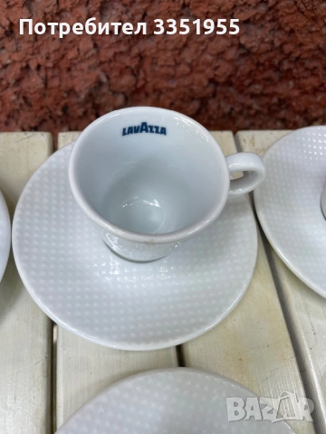 Чаши и чинийки Lavazza, снимка 4 - Чаши - 54790876