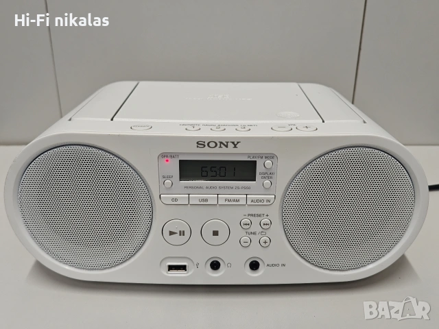 FM радио касетофон MP3 CD плейър USB четец SONY ZS-PS50