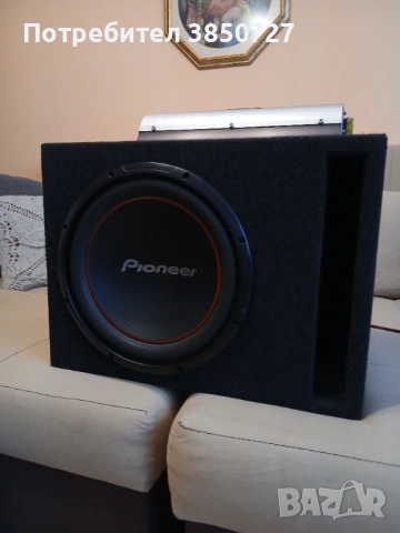 СПЕШНО! Pioneer бас каса + Soundstream Picasso усилвател – мощен басомплект, мощен бас