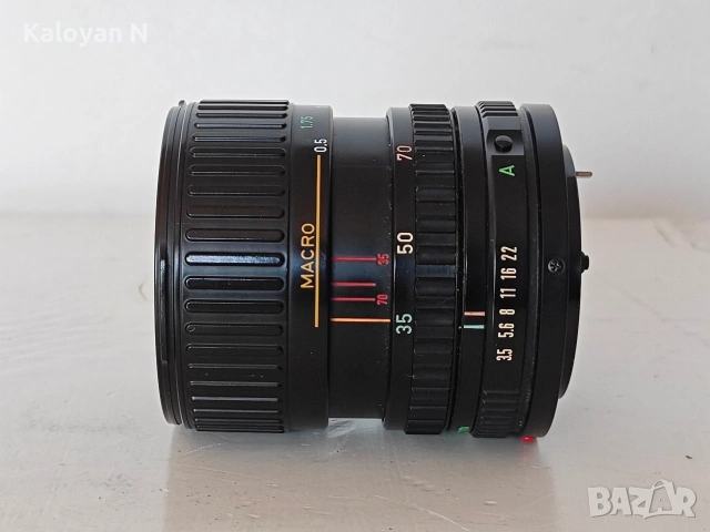 Комплект тяло Canon EF (The Black Beauty) и обектив Canon FD 35-70mm f/3.5-4.5, снимка 10 - Фотоапарати - 54549537