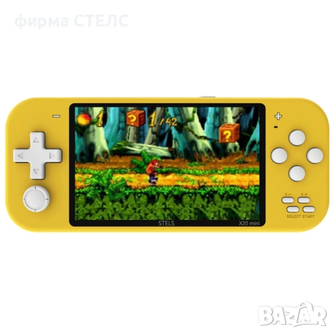 Конзола за игри STELS X20 Mini с 10 000 ретро игри, Super Mario, 4.3 инча, 6 цвята, снимка 14 - Други игри и конзоли - 40205378