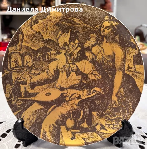 4 броя порцеланови чинии за декорация, снимка 2 - Декорация за дома - 55398491