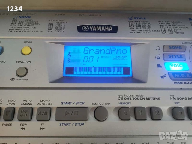 синтезатор клавир YAMAHA PSR-292 пиано динамична клавиатура, снимка 6 - Синтезатори - 54704801