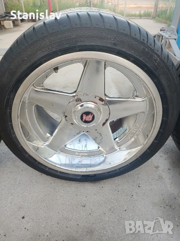 Джанти AZEV / ATEV 17 " 5x112 спорт пакет 8.5j ET 20 и 10j ET 22, снимка 11 - Гуми и джанти - 55093271