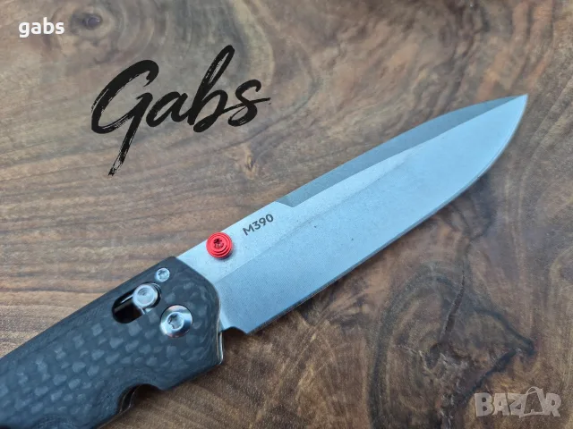 Сгъваем нож Benchmade VALET 485-1, M390.,карбон, снимка 6 - Ножове - 55575069