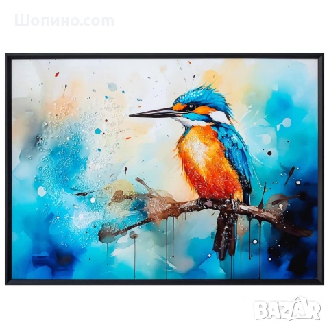 Картина „Земеродно рибарче“ с рамка, 60*80 см 