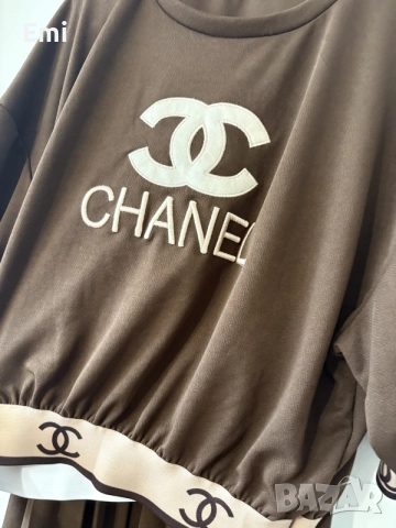 Комплект Chanel дълга пола и блуза , снимка 4 - Костюми - 55466083