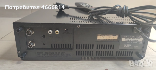 Видео AKAI VHS , снимка 4 - Плейъри, домашно кино, прожектори - 55100326