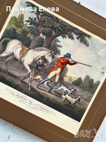 2 броя големи френски гравюри , снимка 5 - Картини - 54178538