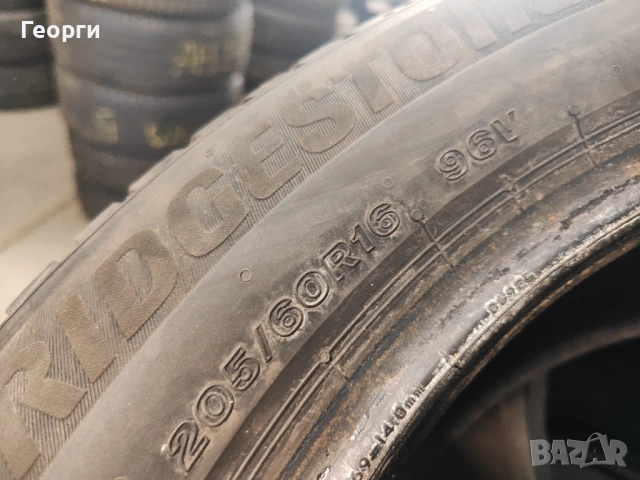 2бр.всесезонни гуми 205/60/16 Bridgestone, снимка 4 - Гуми и джанти - 54167237
