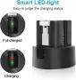Комплект Abeden AB2401 - 2 батерии 6040mAh + двойно зарядно за Ring Video Doorbell и Stick Up, снимка 2