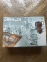 Duralex Made in France – комплект 6 чаши + 6 чинийки, нов, неизползван, в оригинална кутия, снимка 1