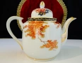 Чайник,кана японски порцелан Satsuma Kazan,злато. , снимка 5