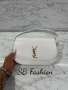 Ysl дамска чанта, черна, бежова и бялА, снимка 12