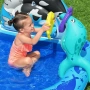 Надуваем детски басейн с морски животни, водни играчки и игра за хвърляне на халки, снимка 10