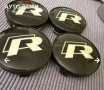 Хром капачки от месинг с емблеми R line за кола автомобил джип ван бус, снимка 4