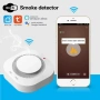 WiFi сензор за дим Tuya Smart – Безжичен пожароизвестител 90dB с известия на телефона, за дома 10318, снимка 4