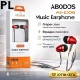 Жични слушалки със стерео звук и микрофон за Android и iOS - ABODOS AS-ES56 Music Earphone Код P2181, снимка 2