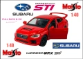 Subaru WRX STI 2017 Maisto - Мащаб 1:40, снимка 1