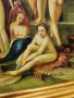 класическа картина „Градинаma на любовта" масивна рамка., снимка 3