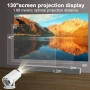 Преносим видео проектор Rukiplay HY300, 4k, Android, 3D холограмен екран, WiFi, Bluetooth, Google, снимка 9