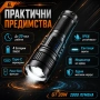 Мощен ръчен фенер прожектор LED лазерен диод презареждащ се USB Power Bank за лов риболов къмпинг, снимка 3