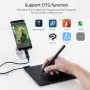 GAOMON S620 Pen Tablet с безбатерийна писалка, 8192 нива на натиск, 4 програмируеми бутона, снимка 6